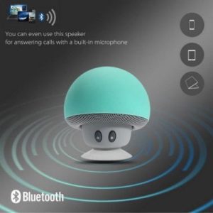 SPECIAL OFFER –  Wireless Mini Sucker Cup Portable Mushroom Waterproof Stereo Bluetooth Speaker  =  £13.96