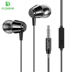 SPECIAL OFFER –  Floome Floveme / In-ear Headphones Wired 1.2m Bass Line Mobile Phone Dedicated Line Control Headset New  =  £2.48