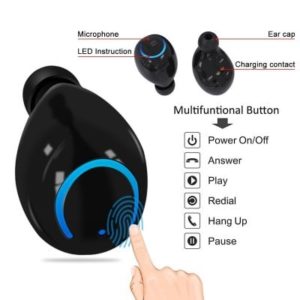 SPECIAL OFFER –  Q18 Binaural Bluetooth Headset Mini Wireless Ultra Small To Ear Bluetooth Earbuds Sports Headphones In-ear HBQ  =  £19.11